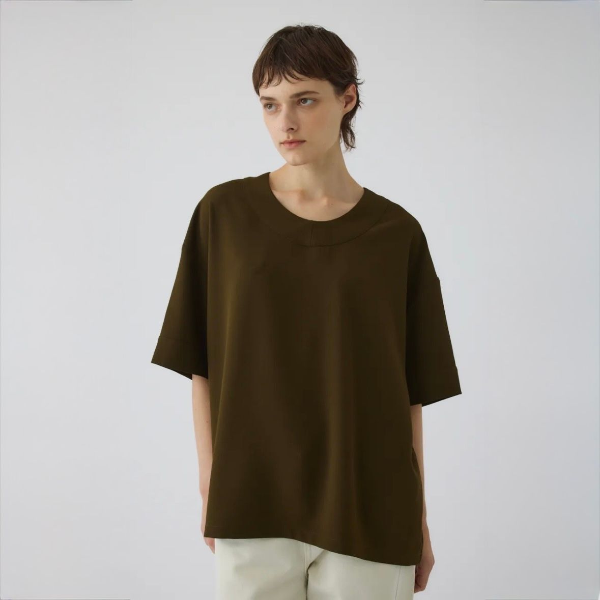 【残り一点】Georgette U-Neck Tops