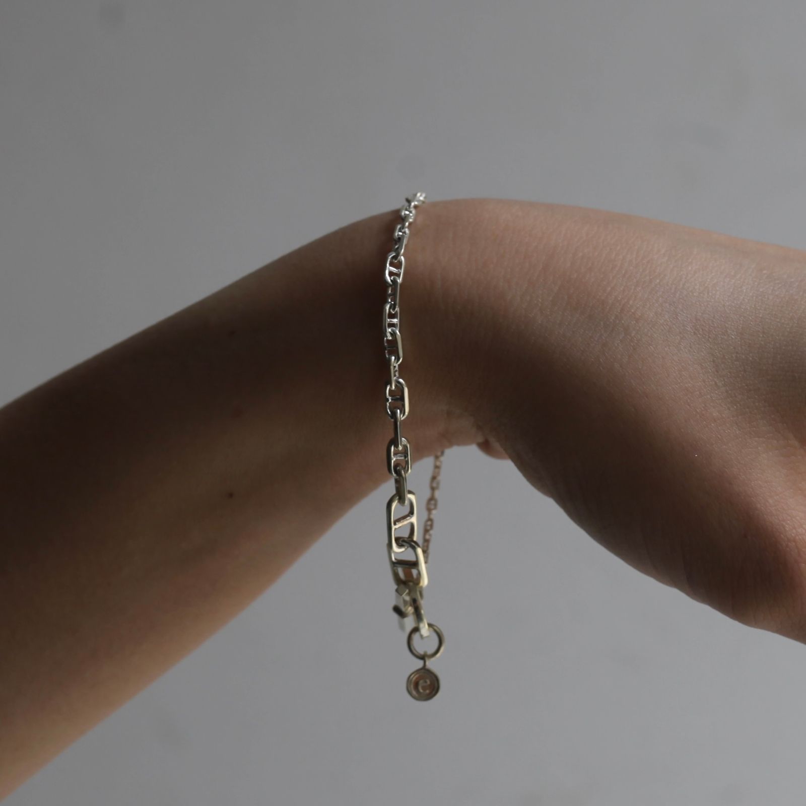 【残り一点】Gradient Anchor Chain Bracelet T-BAR