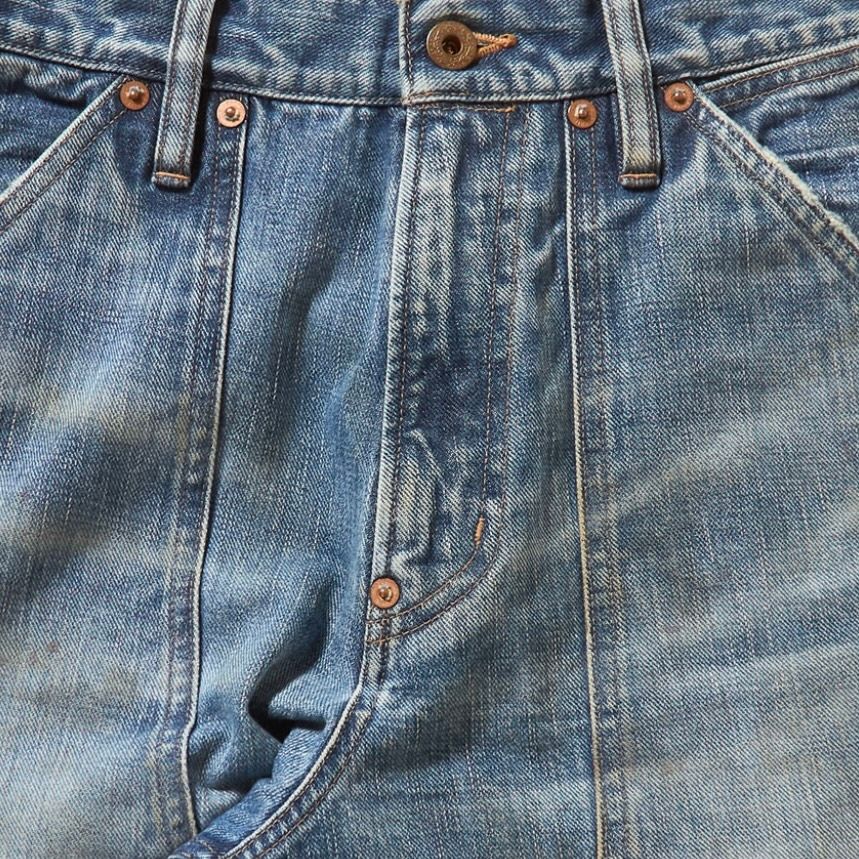 【残り一点】Faded Modern Denim Pants Double Knee