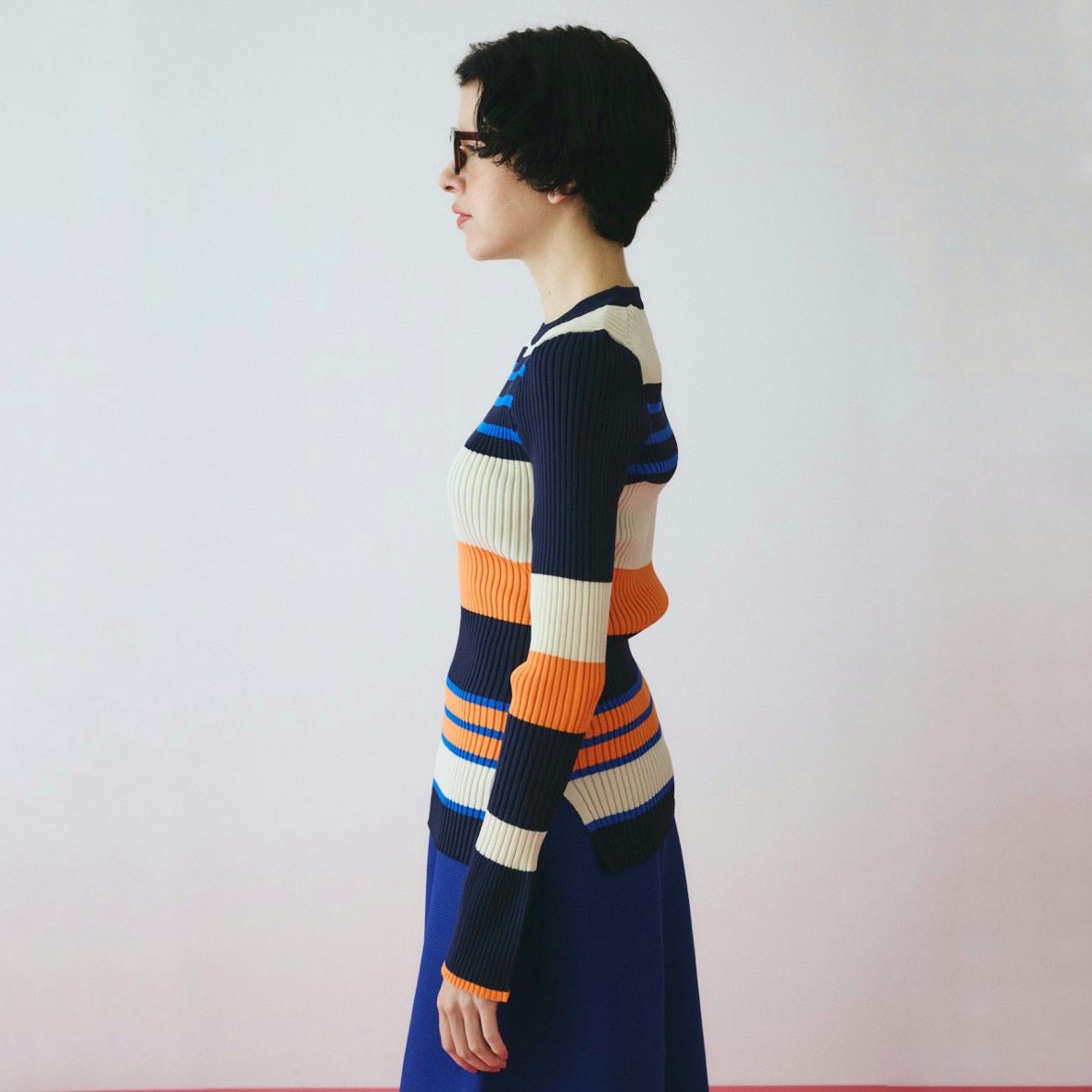 【残り一点】Randam Border Knit Tops