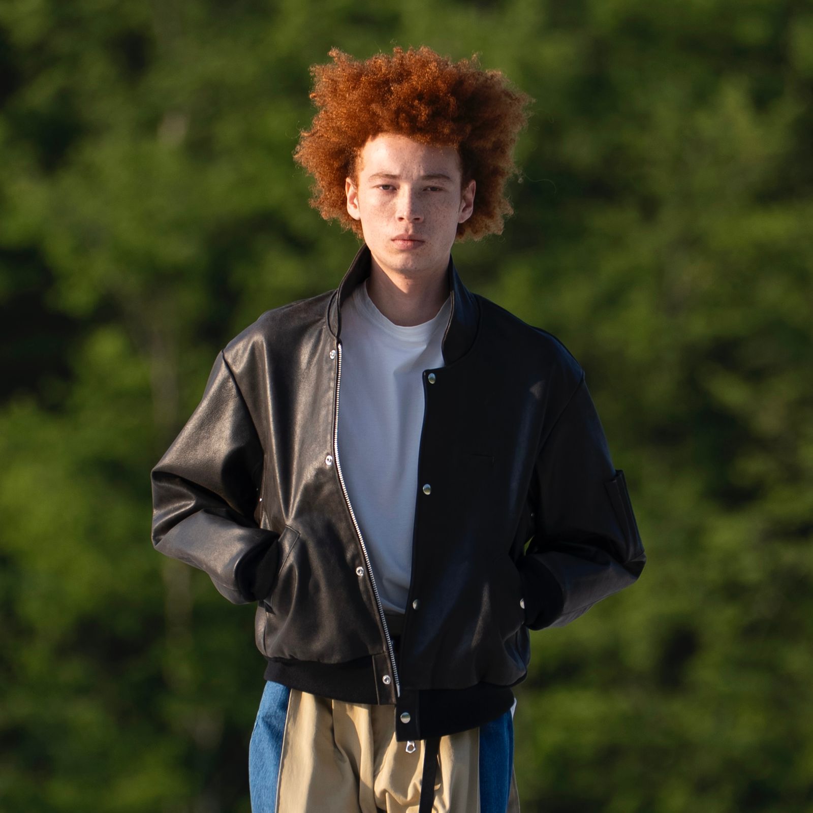 【残り一点】Cracked Leather Flight Jacket