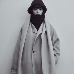 【残りわずか】Wool Cashmere Beaver Reversible Stole Coat