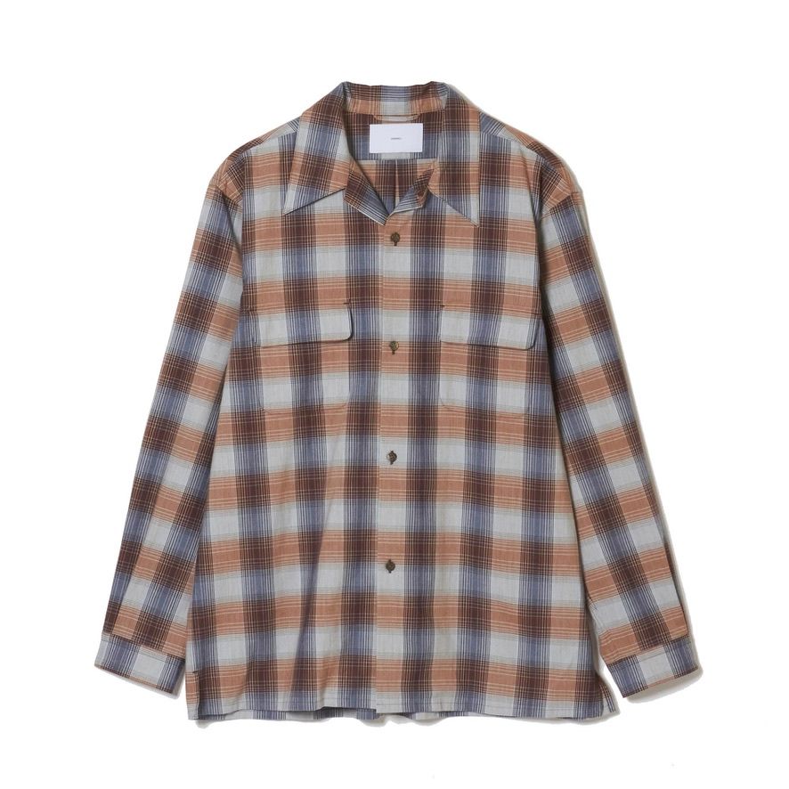 SUGARHILL - 【残り一点】Yak Ombre Plaid Open Collar Blouse 