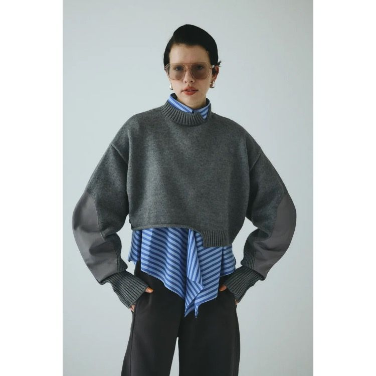 【残り一点】Asymmetrry Hem Knit Tops