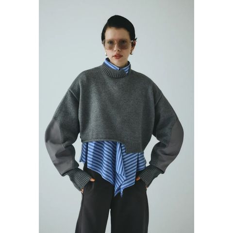【残り一点】Asymmetrry Hem Knit Tops