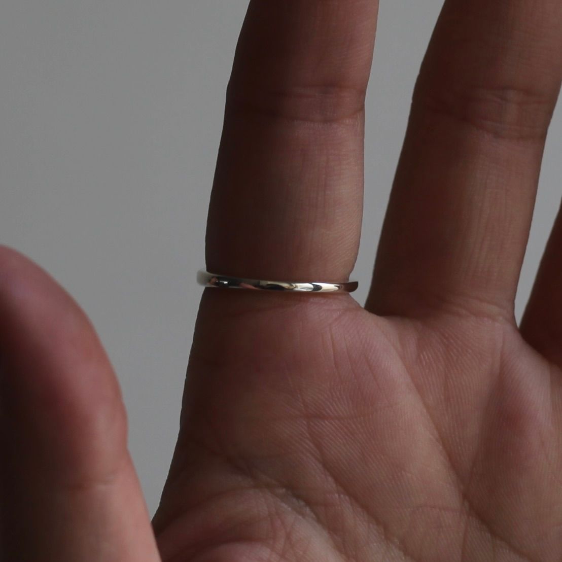 【残り一点】Oval Signet Minimal Ring M(5mm)