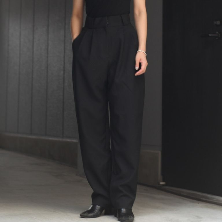 【残り一点】2tuck Trousers Pants - 36 (WOMEN・Mサイズ)