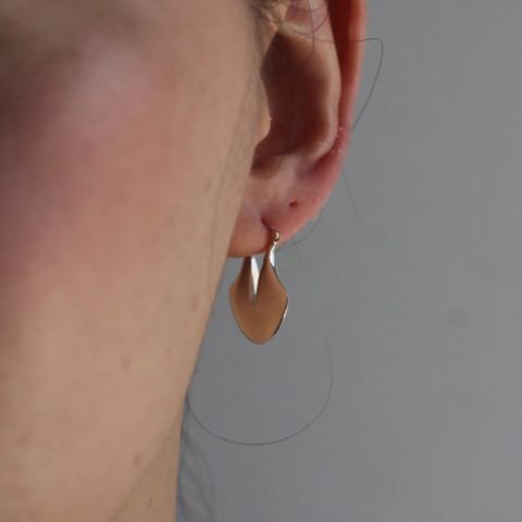 【残り一点】YU-KIN Rotus Slit Earrings(両耳用）