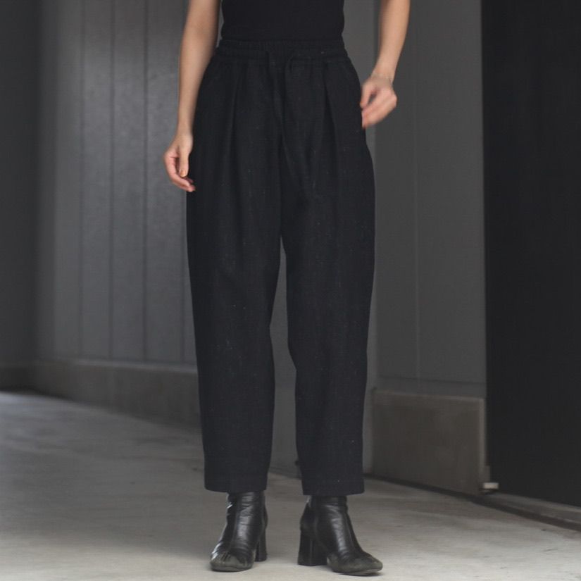 YANTOR - 【残り一点】Cosmos Linen Wool 2tuck Wide Pants | ACRMTSM