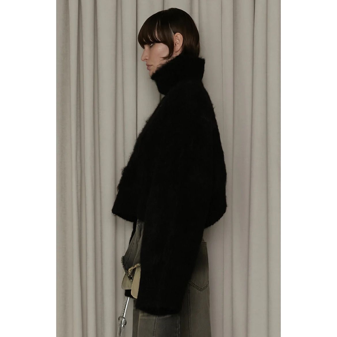 PRANK PROJECT - 【残り一点】Wide Sleeve Snood Short Knit | ACRMTSM