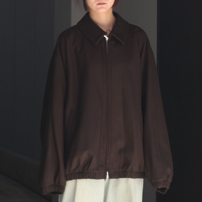 【残りわずか】Melton Oversized Zip Jacket