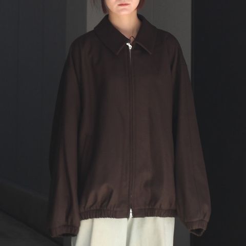【残りわずか】Melton Oversized Zip Jacket