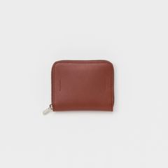 【再販売通知受付可能】Square Zip Purse(BROWN)