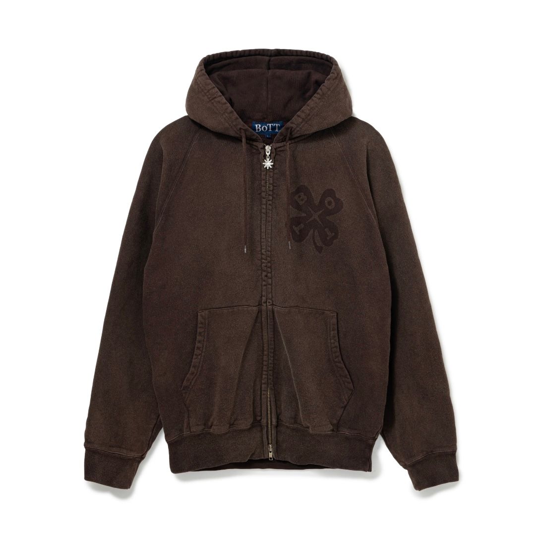 【残り一点】Washed Luckey Logo Zip Hoodie