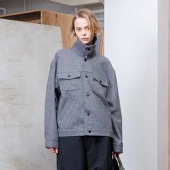 【残り一点】リサイクルメルトンシャツブルゾン