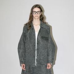 【残り一点】ピグメントプリントデニムシャツジャケット