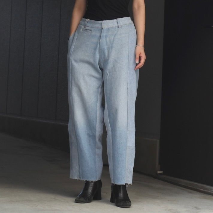 パンツ SEEALL RECONSTRUCTED BELTED BUGGY DENIM SEEALL - 【残り一点】Reconstructed Belted Baggy Denim_2(M