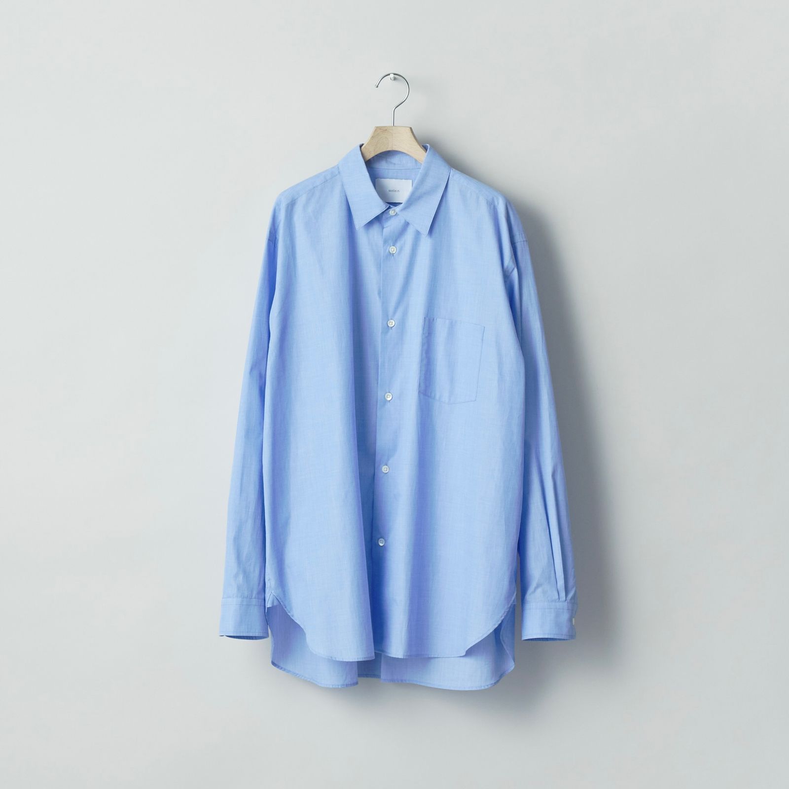 【残り一点】Smooth Cotton Oversized Regular Collar Shirt