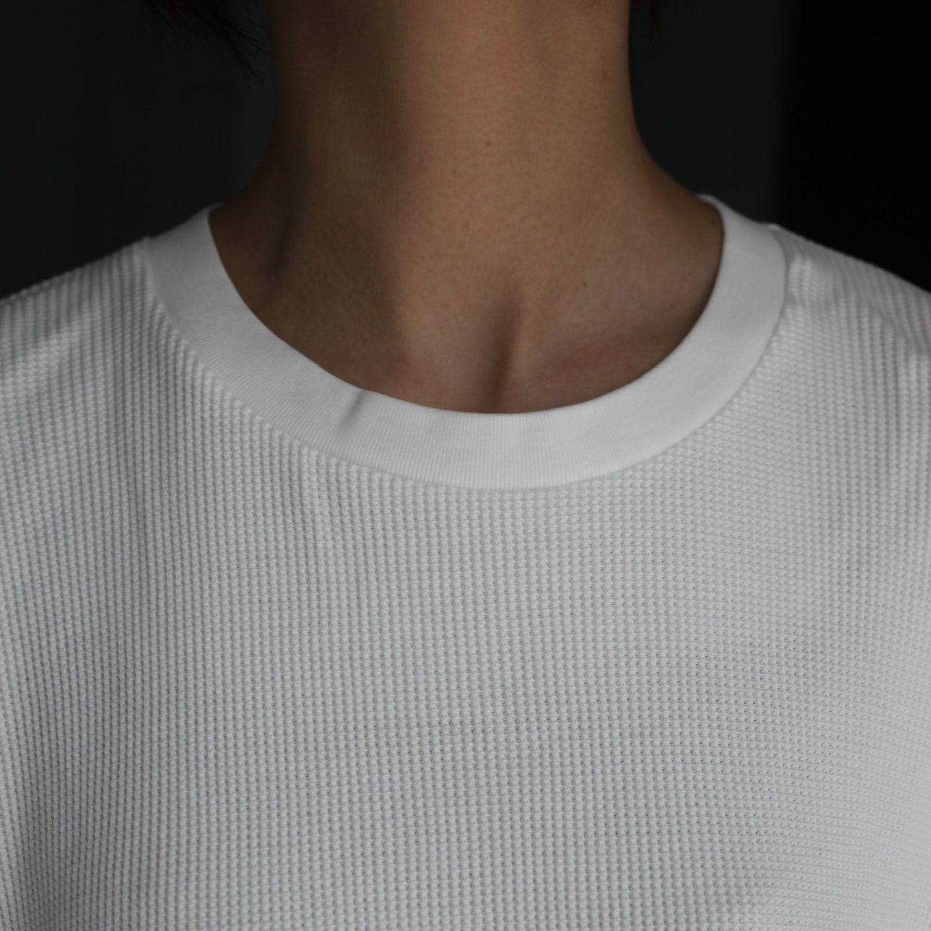 【残り一点】18G Heavy Weight Garment Dye L/S Waffle