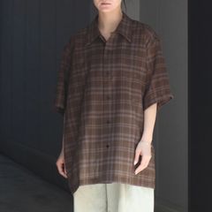 【残り一点】シアーコットンオープンカラーS/Sシャツ