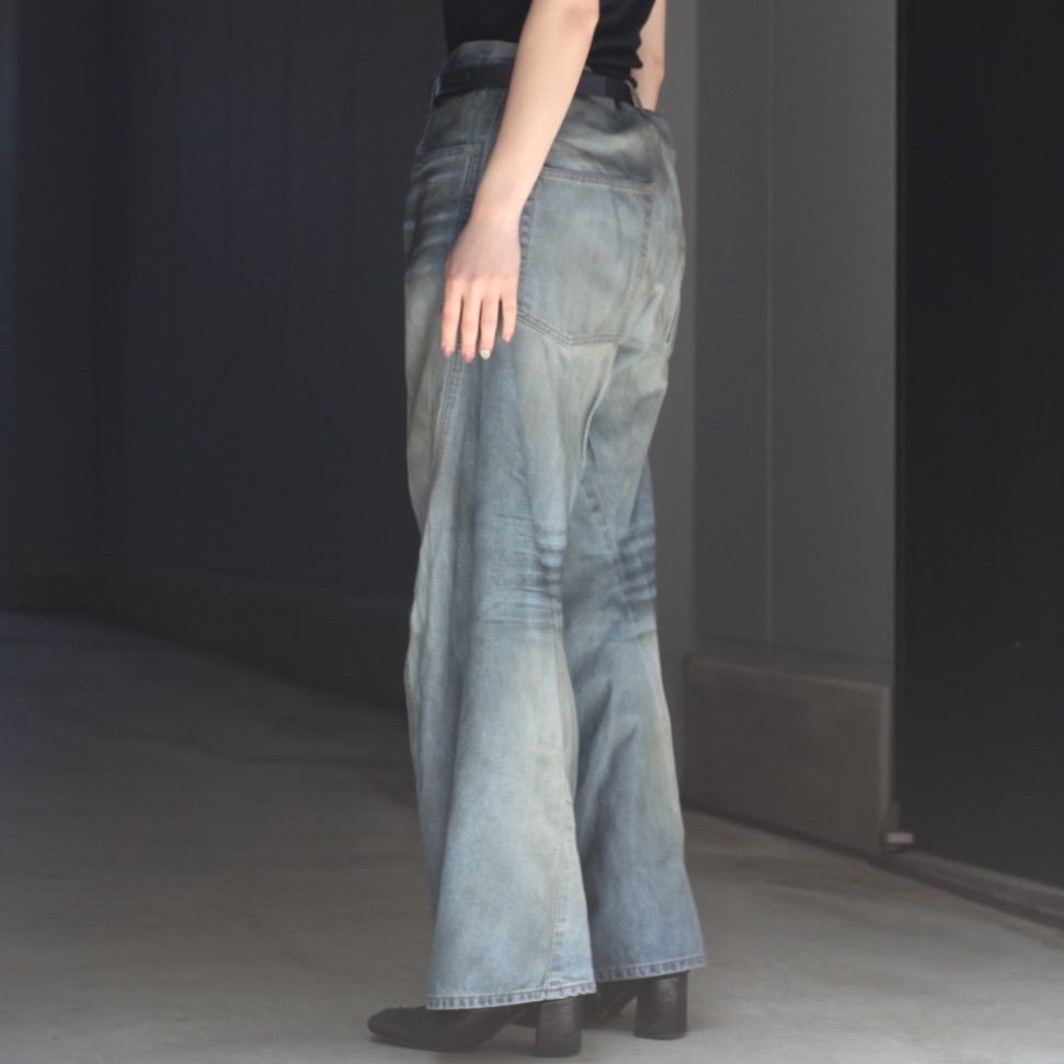 【残りわずか】3D Twisted Wide Leg Jeans