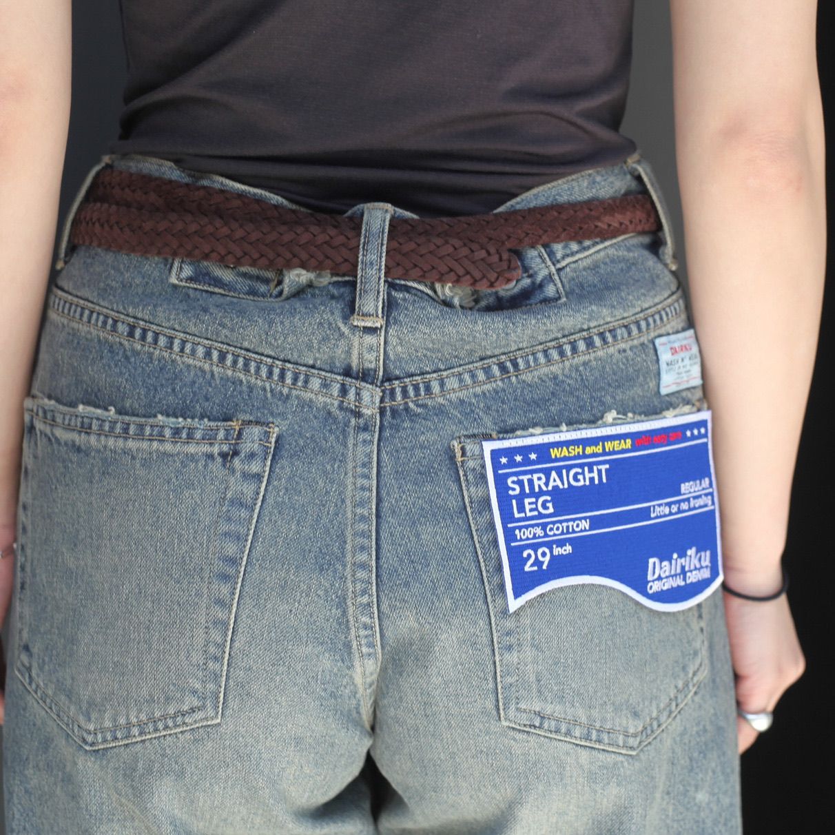 【残りわずか】Damage Straight Denim Pants