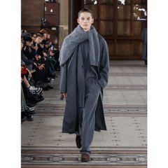 【残り一点】Compressed Flannel Raglan Sleeve Notch Lapel Coat