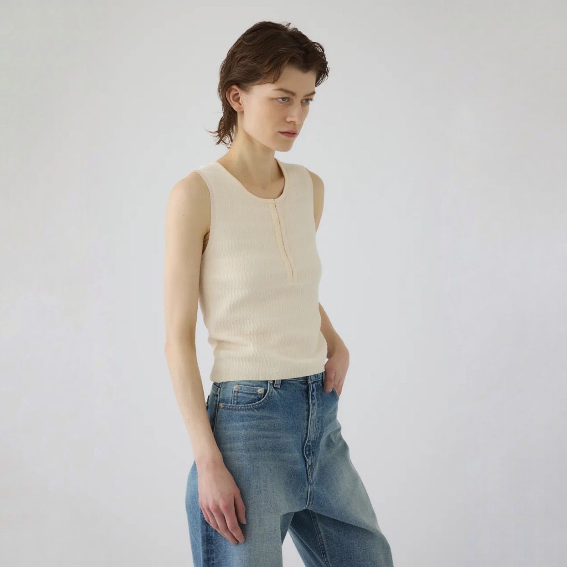 【残り一点】Round Neck Hook Tank