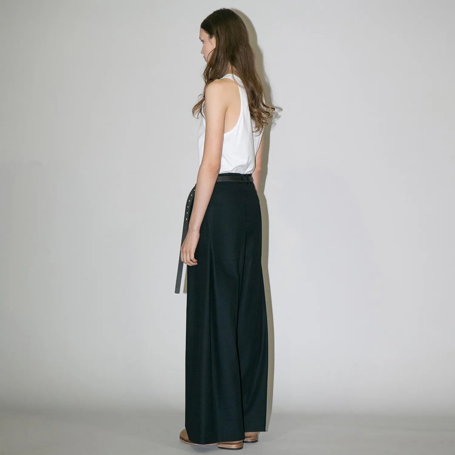 【残り一点】コットンツイルワイドパンツ