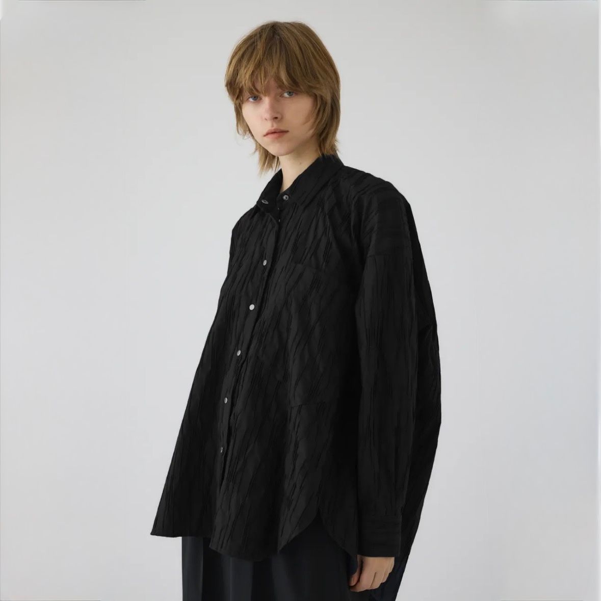 【残り一点】Tuck Pleats Back Volume SH