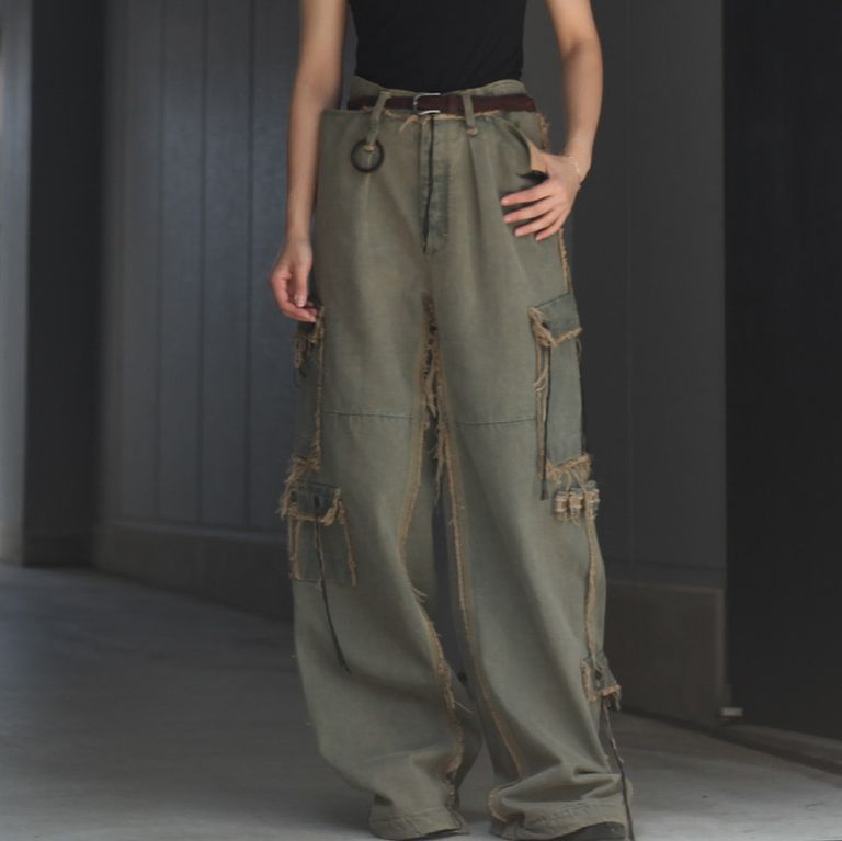 MINUS - 【残り一点】Slash Seam HBT Cargo(CLASSIC DENIM) | ACRMTSM 
