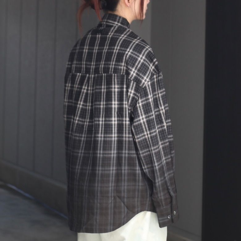 【残り一点】Black Check Workwear Shirt
