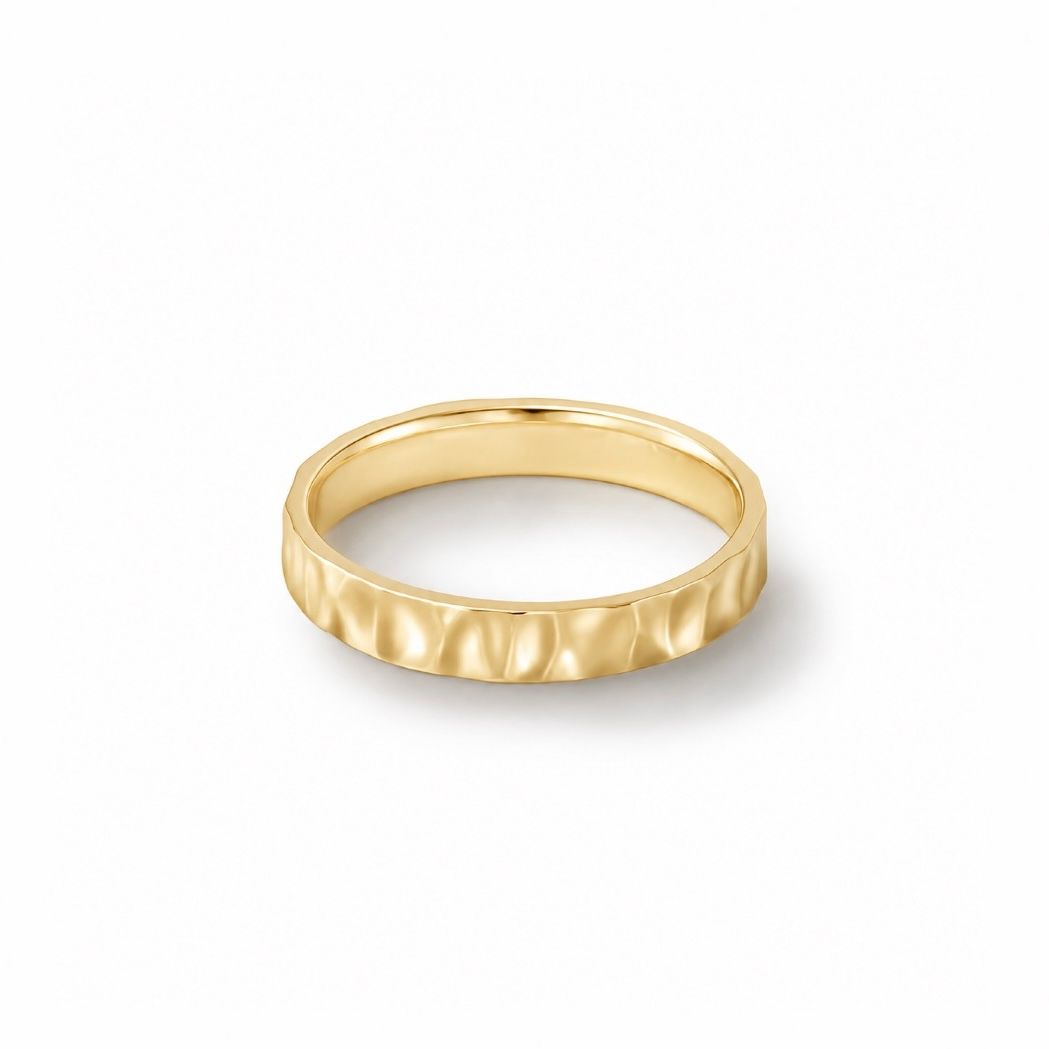 【お取り寄せ注文可能】Crack Square Ring(K18 YELLOW GOLD)