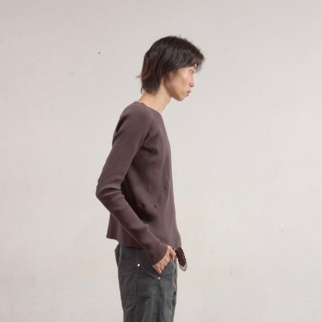 【残りわずか】Panelled Ribbed Long Sleeve T-shirt