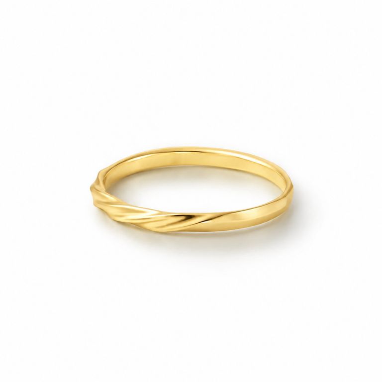 GARNI - 【お取り寄せ注文可能】Half Twist Ring S(K18 YELLOW GOLD