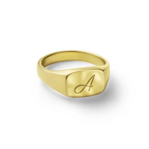 【お取り寄せ注文可能】Signet Ring No.3(K18 YELLOW GOLD)