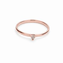 【お取り寄せ注文可能】K18 Triangle Dia Ring(18 PINK GOLD)