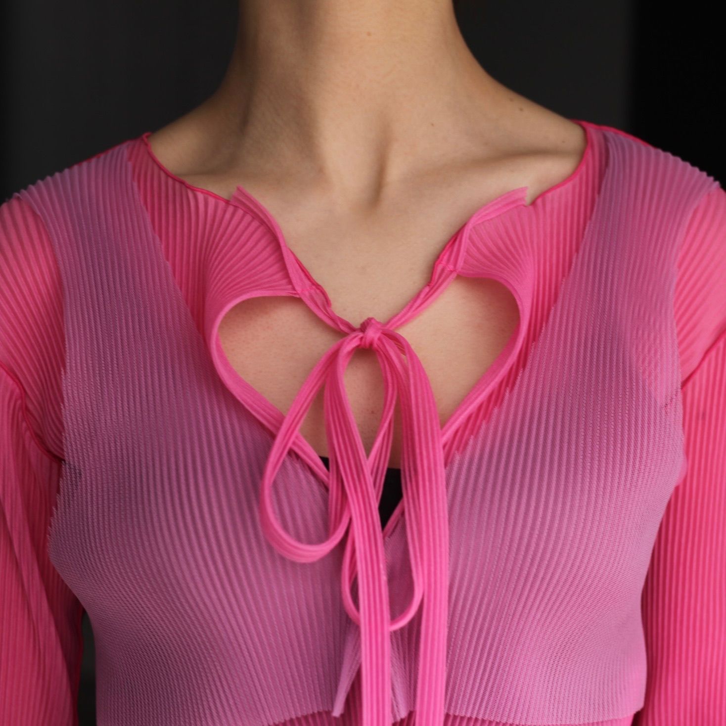 トップス kotohayokozawa sheer layered cardigan kotohayokozawa - 【残り一点】Sheer Layered Cardigan