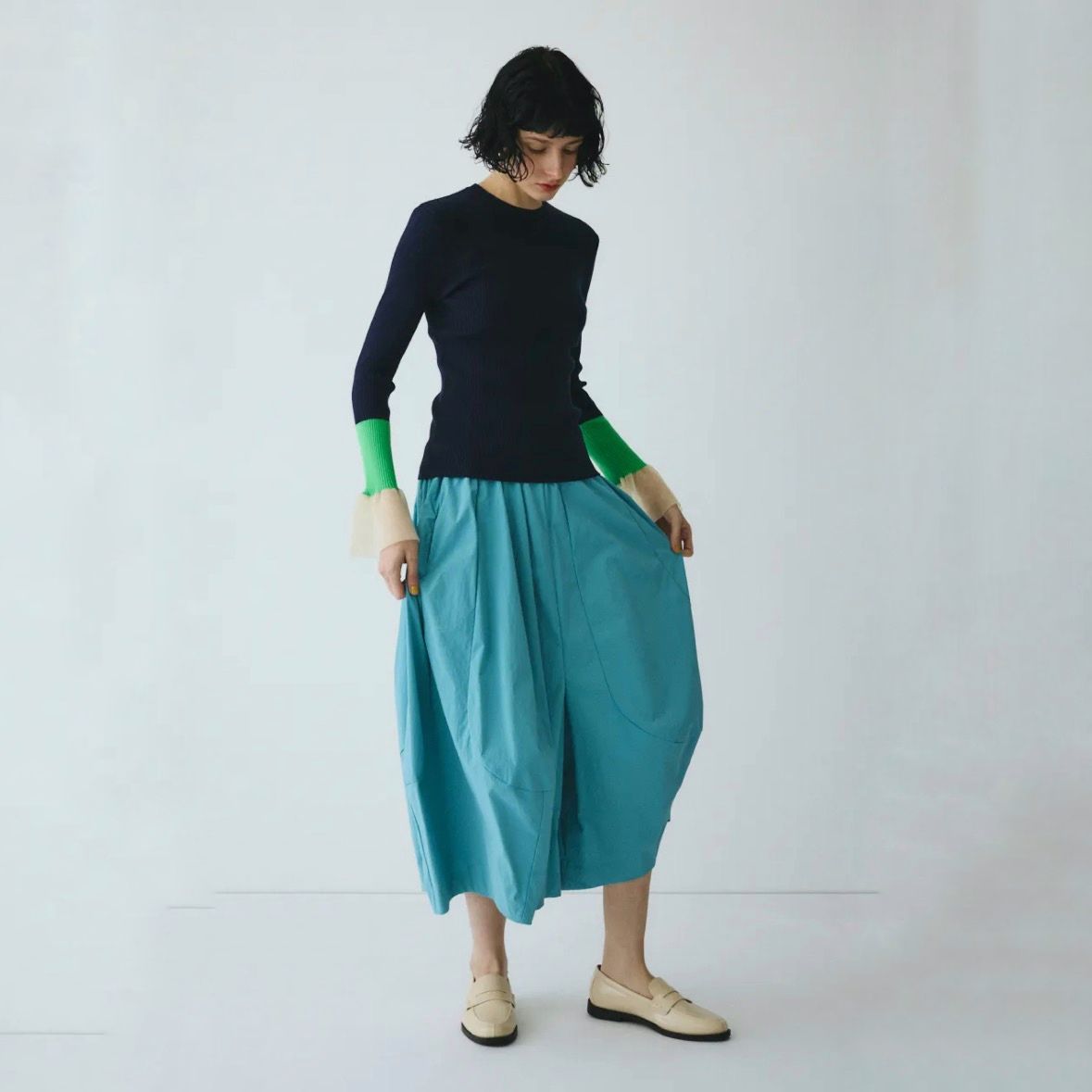 【残り一点】Flare Sleeve Knit Tops