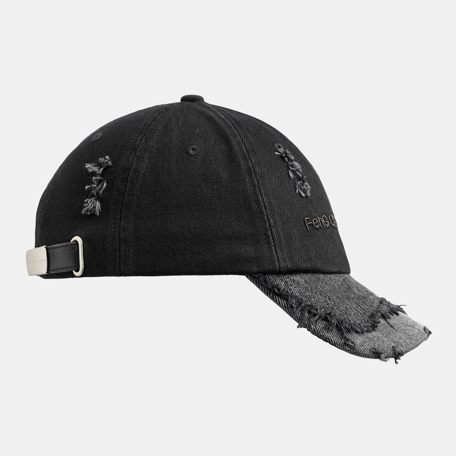 【残り一点】Washed Denim Cap with Embroidery