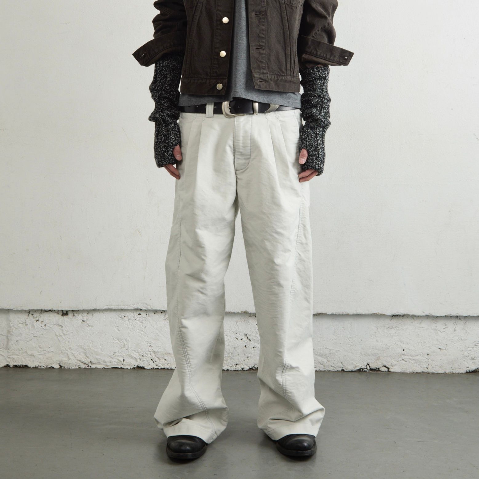 【残り一点】Tucked Wide Leg Trousers