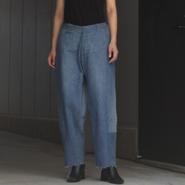 【残り一点】Reconstructed Super Baggy Slacks Denim_1(S)