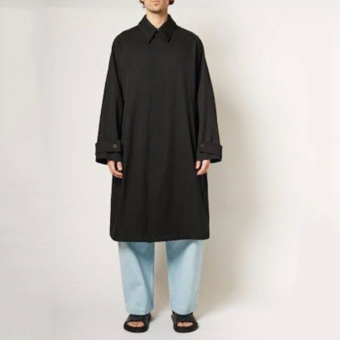 STUDIO NICHOLSON - 【残り一点】WR Wool Twill Soft Buttoned Mac