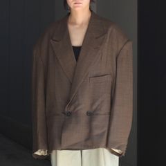 【残り一点】Round Big Shoulder Wool Serge Jacket