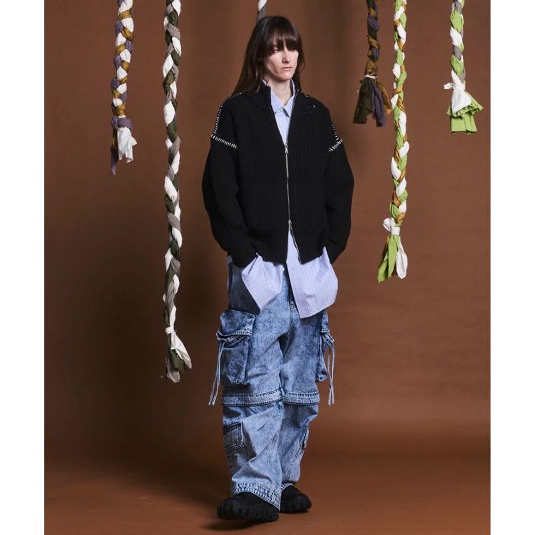 【残り一点】Big Pocket 2way Baggy Denim Cargo Pants