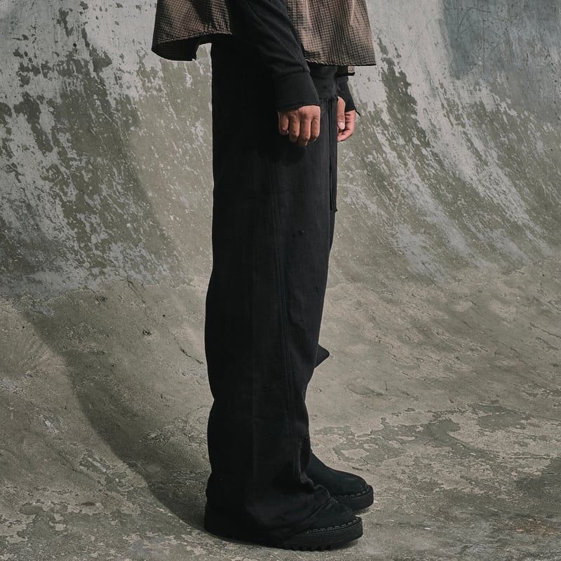 【残りわずか】Home Wide Jeans With Damaged(INLAY DENIM)