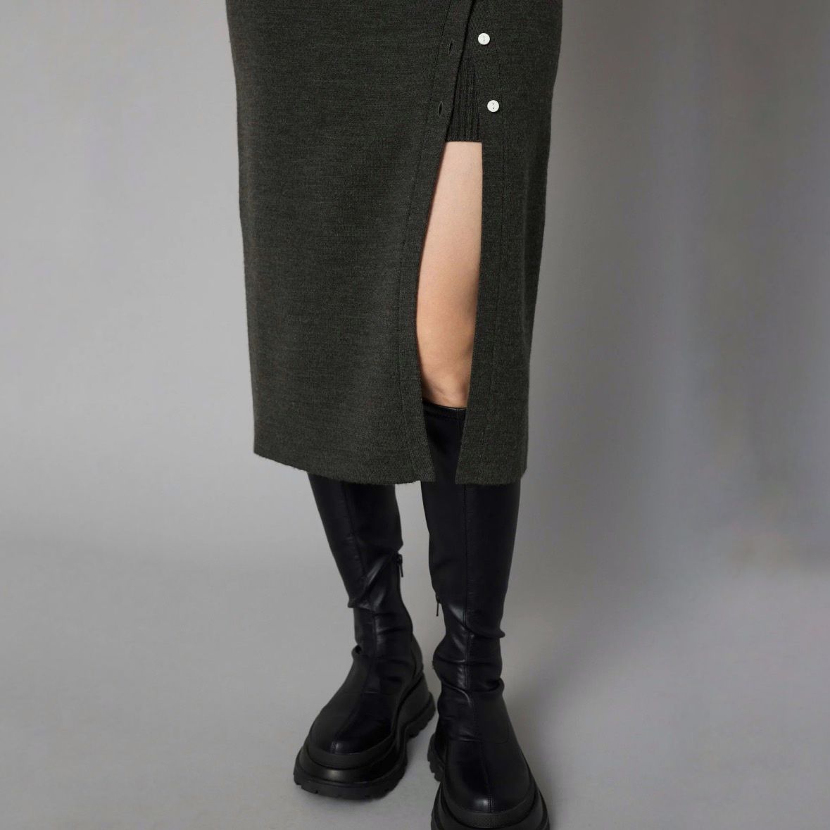 HeRIN.CYE - 【残り一点】Layered Knit Skirt | ACRMTSM ONLINE