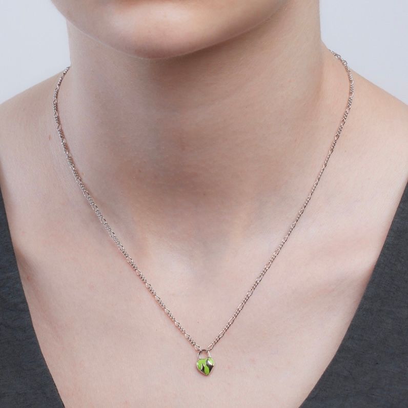 【残り一点】Halo Necklace(GREEN×SILVER)