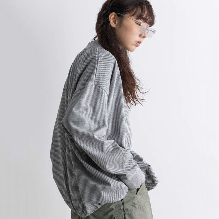 【残り一点】Border Balloon Tee L/S