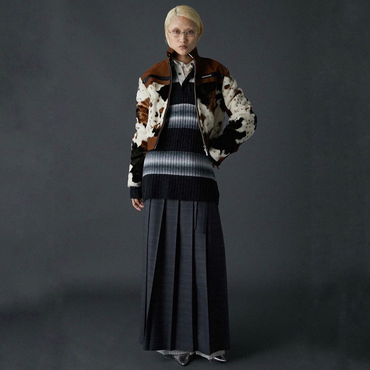 【残り一点】Blur Border Rugger Knit